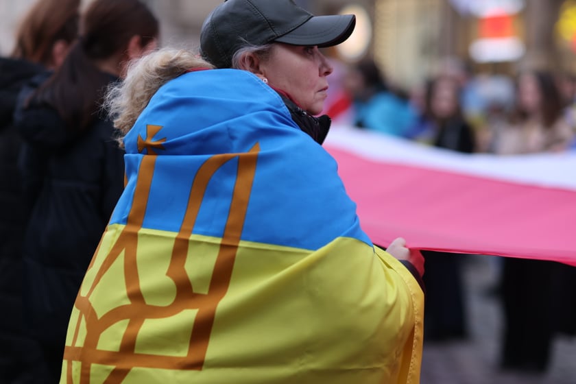Wrocławskie uroczystości w rocznicę bohaterskiego oporu Ukraińców przeciwko rosyjskiej inwazji