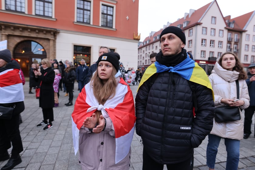 Wrocławskie uroczystości w rocznicę bohaterskiego oporu Ukraińców przeciwko rosyjskiej inwazji