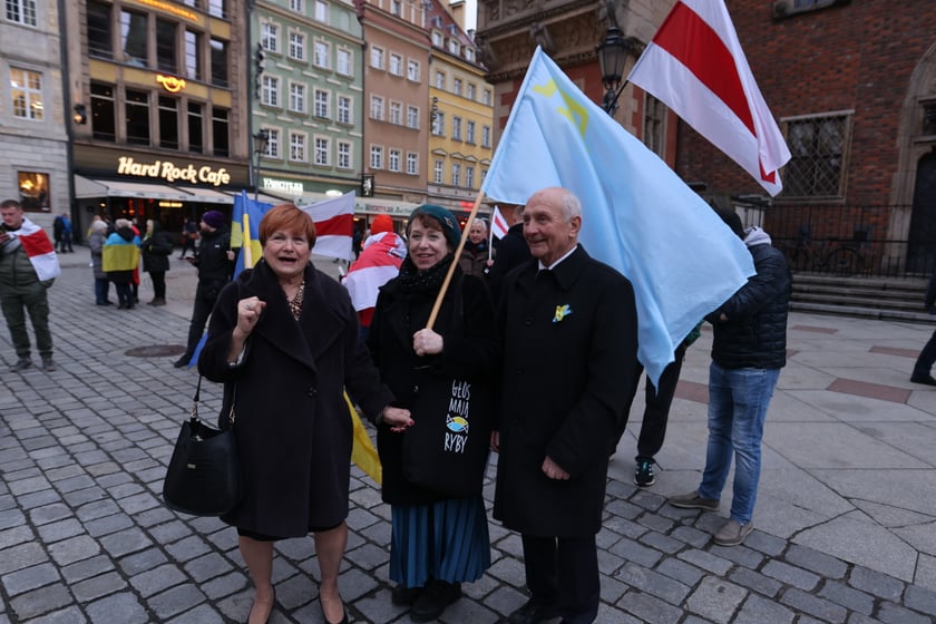 Wrocławskie uroczystości w rocznicę bohaterskiego oporu Ukraińców przeciwko rosyjskiej inwazji