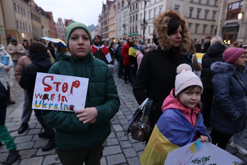 Wrocławskie uroczystości w rocznicę bohaterskiego oporu Ukraińców przeciwko rosyjskiej inwazji