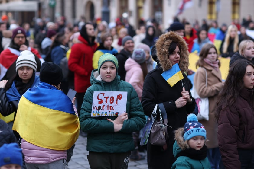 Wrocławskie uroczystości w rocznicę bohaterskiego oporu Ukraińców przeciwko rosyjskiej inwazji