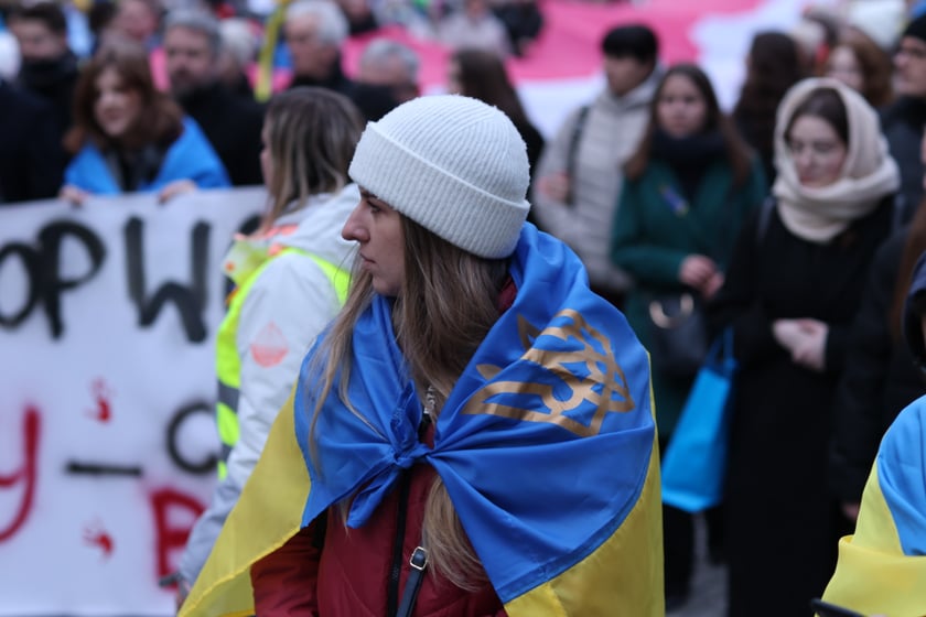 Wrocławskie uroczystości w rocznicę bohaterskiego oporu Ukraińców przeciwko rosyjskiej inwazji