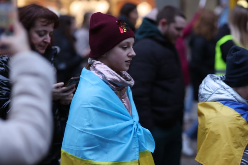 Wrocławskie uroczystości w rocznicę bohaterskiego oporu Ukraińców przeciwko rosyjskiej inwazji