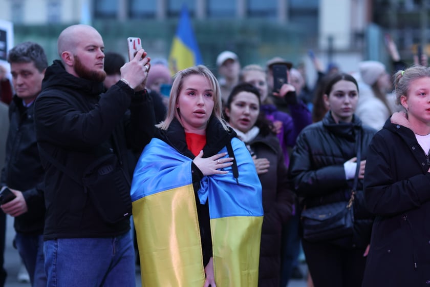 Wrocławskie uroczystości w rocznicę bohaterskiego oporu Ukraińców przeciwko rosyjskiej inwazji