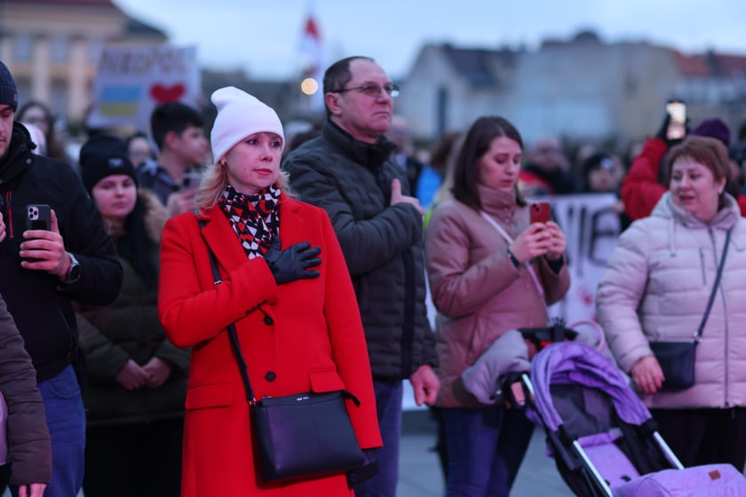 Wrocławskie uroczystości w rocznicę bohaterskiego oporu Ukraińców przeciwko rosyjskiej inwazji