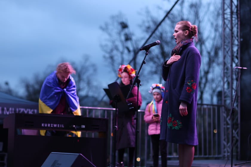 Wrocławskie uroczystości w rocznicę bohaterskiego oporu Ukraińców przeciwko rosyjskiej inwazji