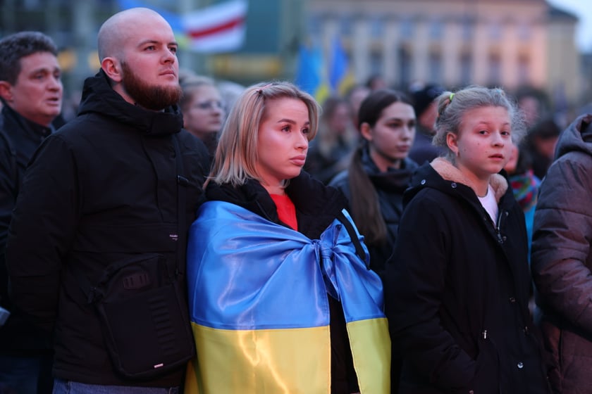 Wrocławskie uroczystości w rocznicę bohaterskiego oporu Ukraińców przeciwko rosyjskiej inwazji