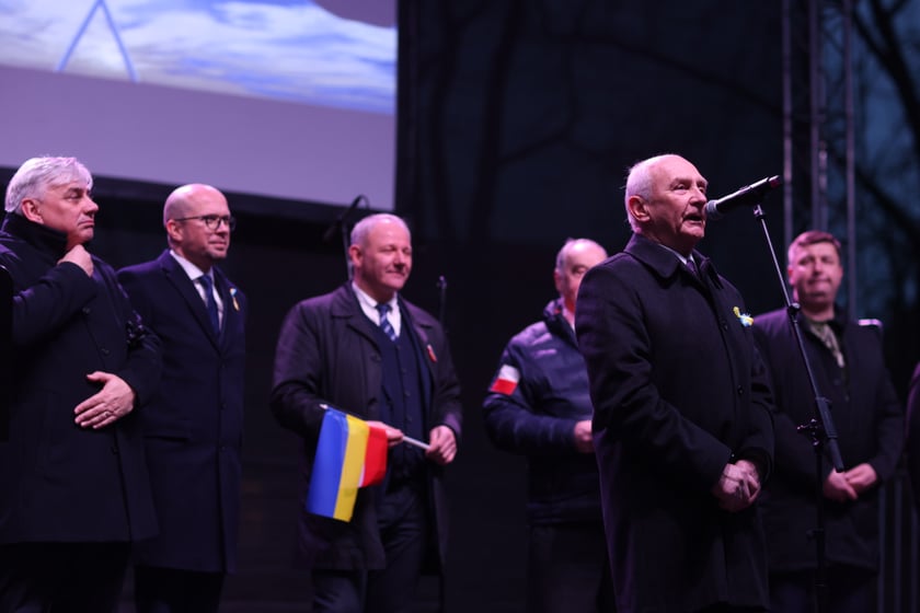 Wrocławskie uroczystości w rocznicę bohaterskiego oporu Ukraińców przeciwko rosyjskiej inwazji