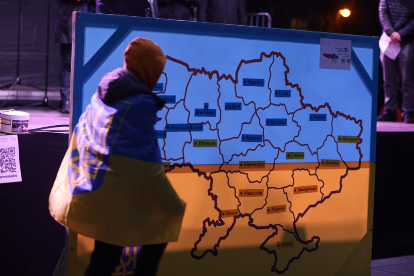 Wrocławskie uroczystości w rocznicę bohaterskiego oporu Ukraińców przeciwko rosyjskiej inwazji