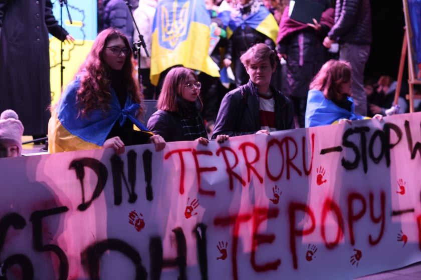 Wrocławskie uroczystości w rocznicę bohaterskiego oporu Ukraińców przeciwko rosyjskiej inwazji