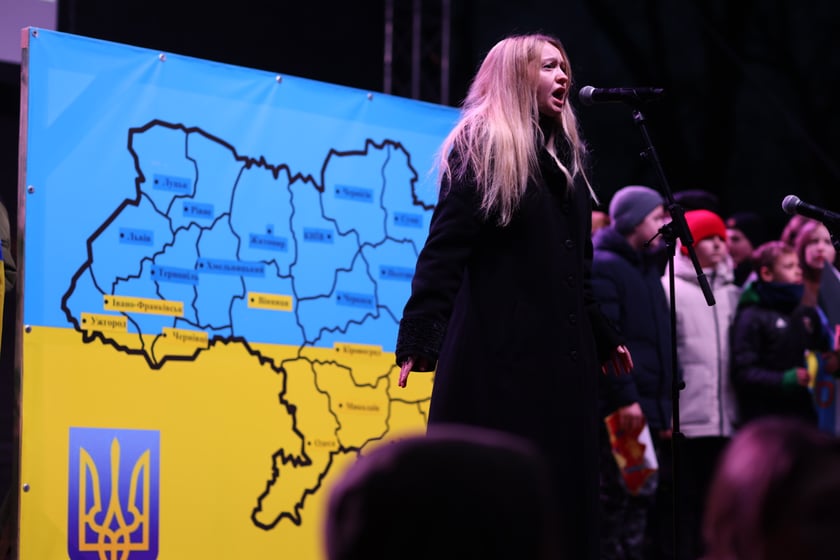 Wrocławskie uroczystości w rocznicę bohaterskiego oporu Ukraińców przeciwko rosyjskiej inwazji