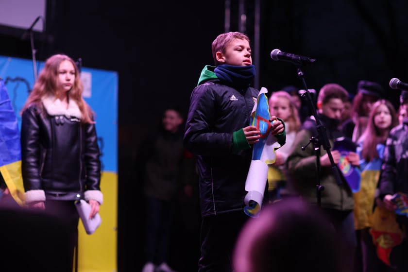 Wrocławskie uroczystości w rocznicę bohaterskiego oporu Ukraińców przeciwko rosyjskiej inwazji