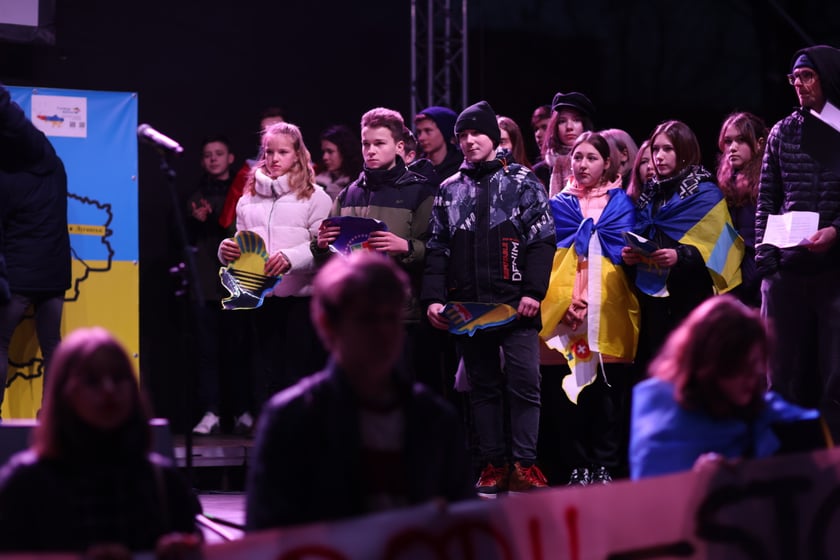 Wrocławskie uroczystości w rocznicę bohaterskiego oporu Ukraińców przeciwko rosyjskiej inwazji