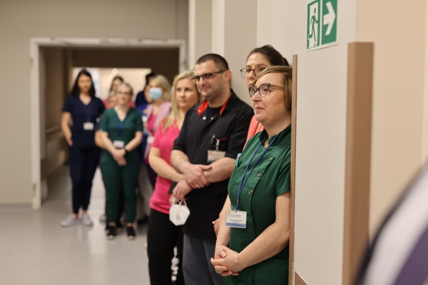 Zdjęcie z oficjalnego otwarcia Ośrodka Żywienia Klinicznego w szpitalu przy ul. Koszarowej