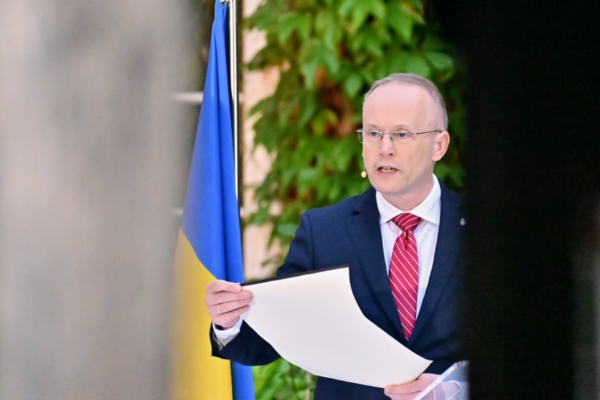 Uroczystość wręczenia Nagrody Jana Nowaka-Jeziorańskiego Andrijowi Deszczycowi.