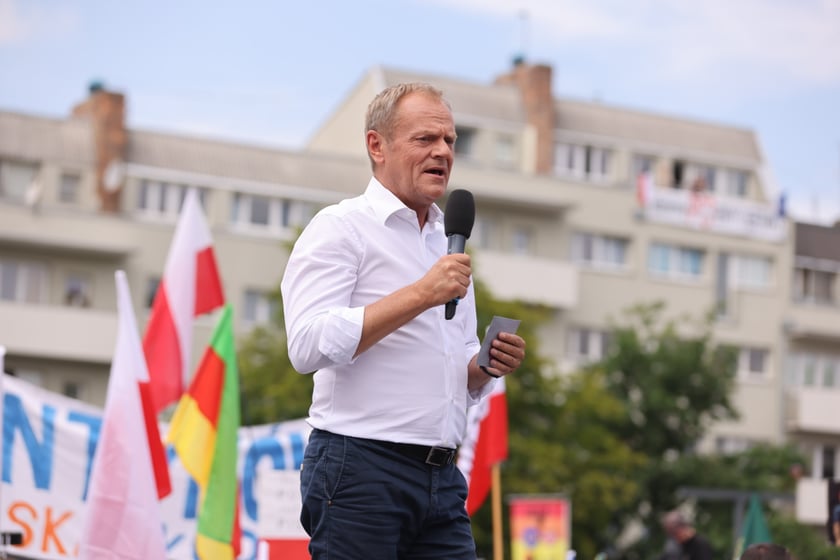 Wiec Donalda Tuska we Wrocławiu