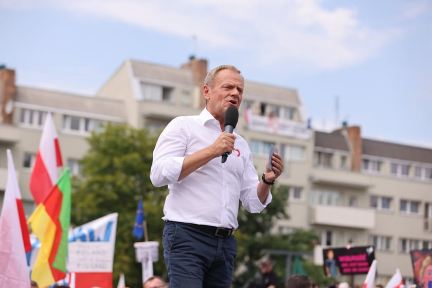 Wiec Donalda Tuska we Wrocławiu