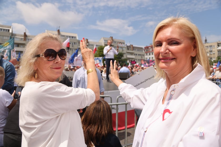 Wiec Donalda Tuska we Wrocławiu