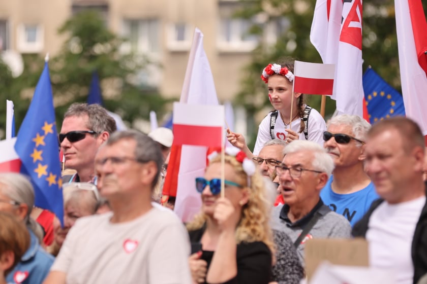 Wiec Donalda Tuska we Wrocławiu