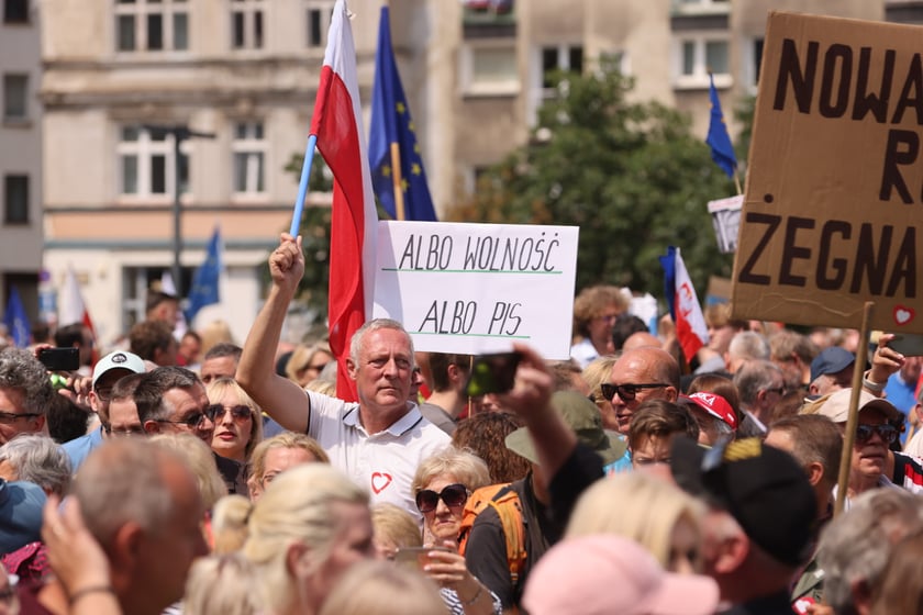 Wiec Donalda Tuska we Wrocławiu