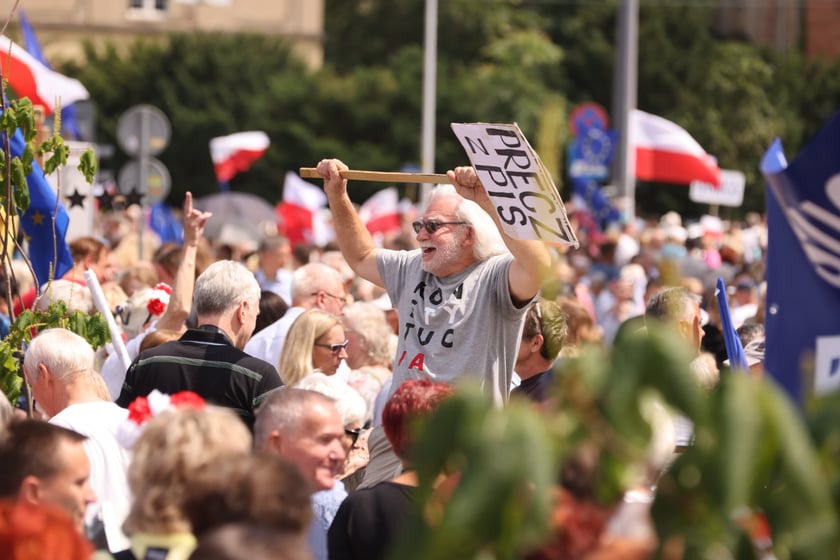 Wiec Donalda Tuska we Wrocławiu