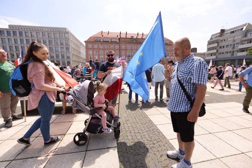 Wiec Donalda Tuska we Wrocławiu