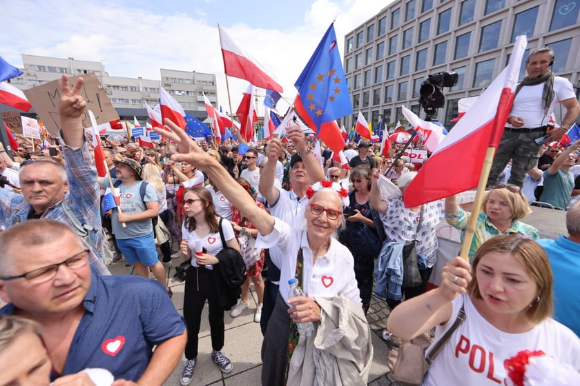 Wiec Donalda Tuska we Wrocławiu