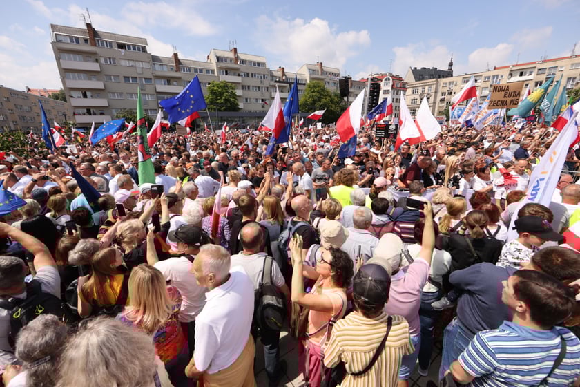 Wiec Donalda Tuska we Wrocławiu