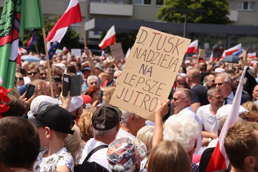 Wiec Donalda Tuska we Wrocławiu