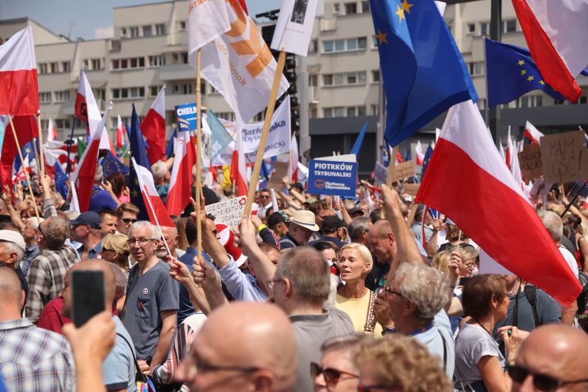 Wiec Donalda Tuska we Wrocławiu