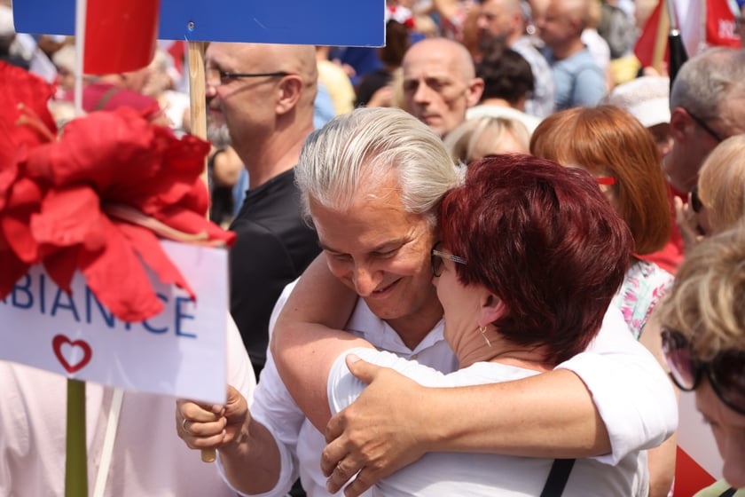 Wiec Donalda Tuska we Wrocławiu