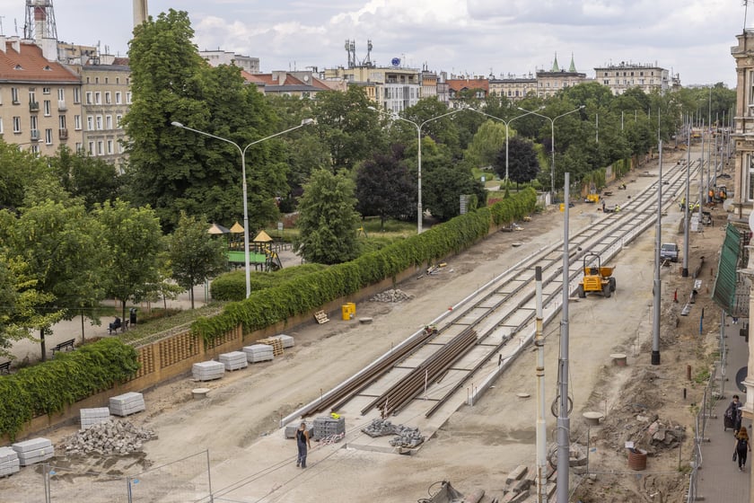 Przebudowa ulicy Pomorskiej i placu Staszica - czerwiec 2023 r.