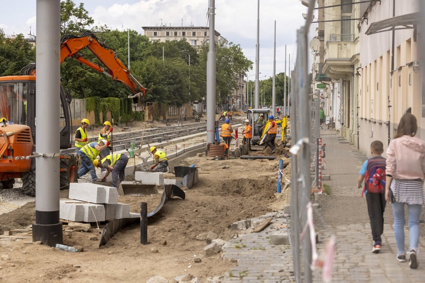 Przebudowa ulicy Pomorskiej i placu Staszica - czerwiec 2023 r.