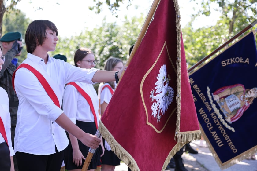 Ponowne odsłonięcie pomnika robotników przymusowych, przeniesionego w historyczną lokalizację. Wrocław 11 września 2023