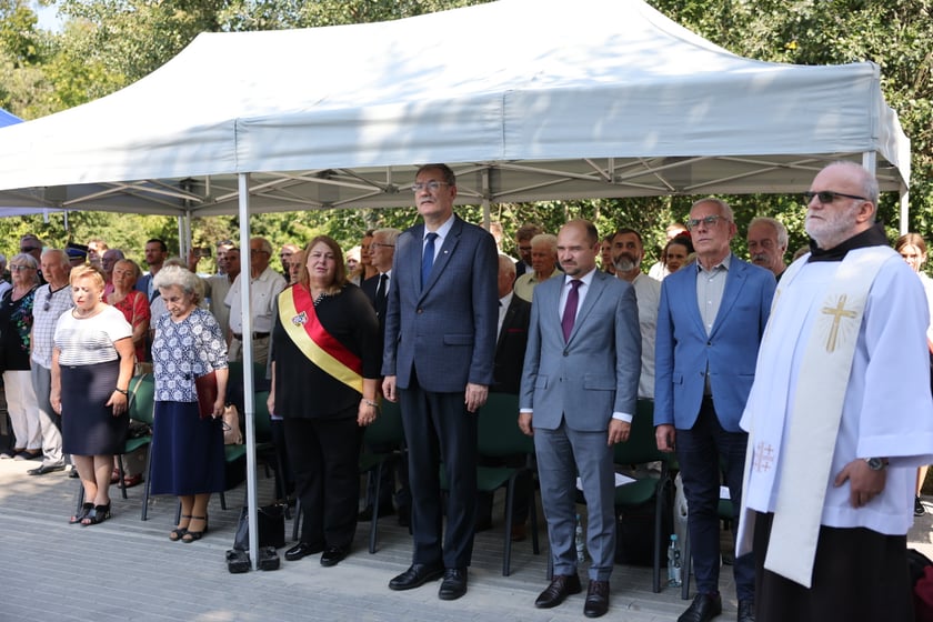 Ponowne odsłonięcie pomnika robotników przymusowych, przeniesionego w historyczną lokalizację. Wrocław 11 września 2023