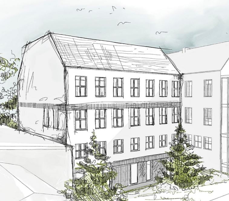 Wizualizacja rozbudowy SP 9 przy ul. Nyskiej