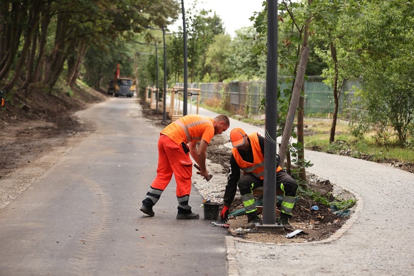 Promenada Krzycka w budowie w lipcu 2024