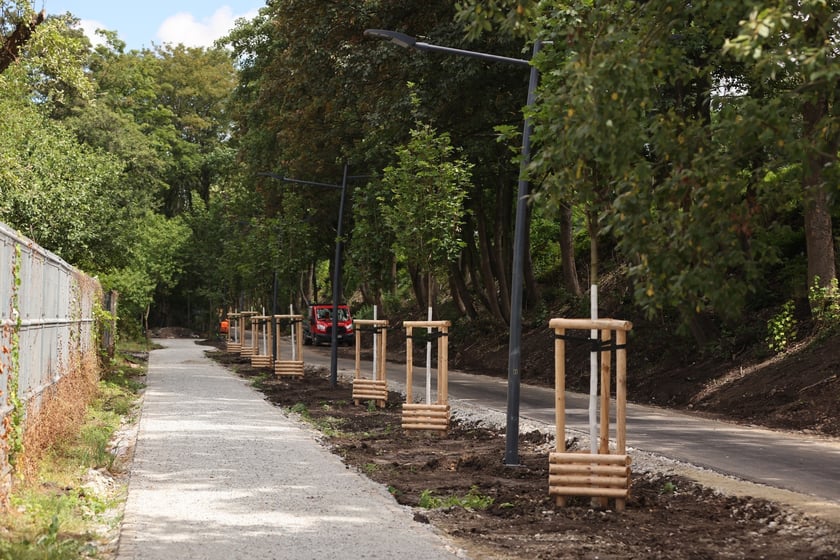 Promenada Krzycka w budowie w lipcu 2024