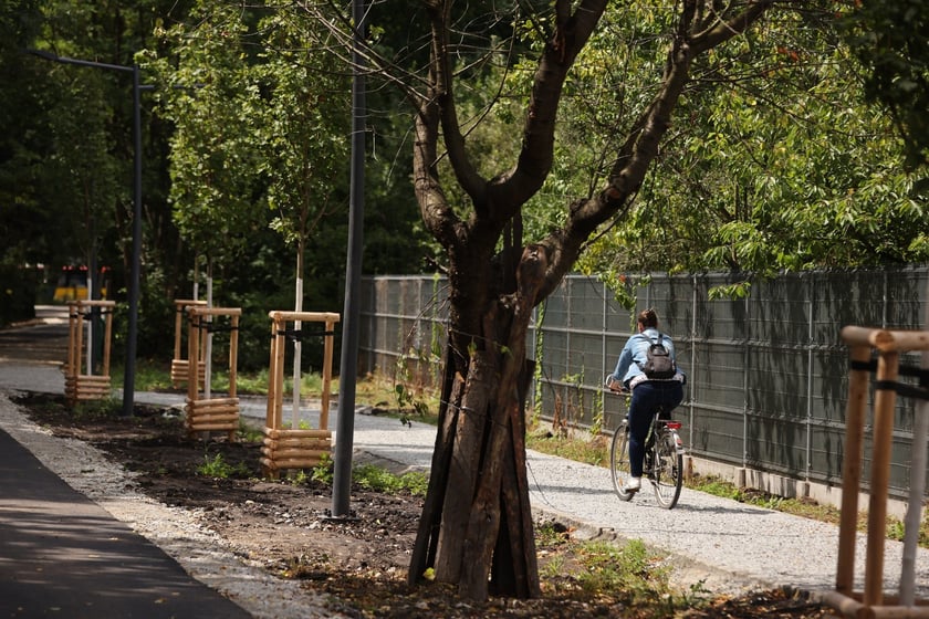 Promenada Krzycka w budowie w lipcu 2024