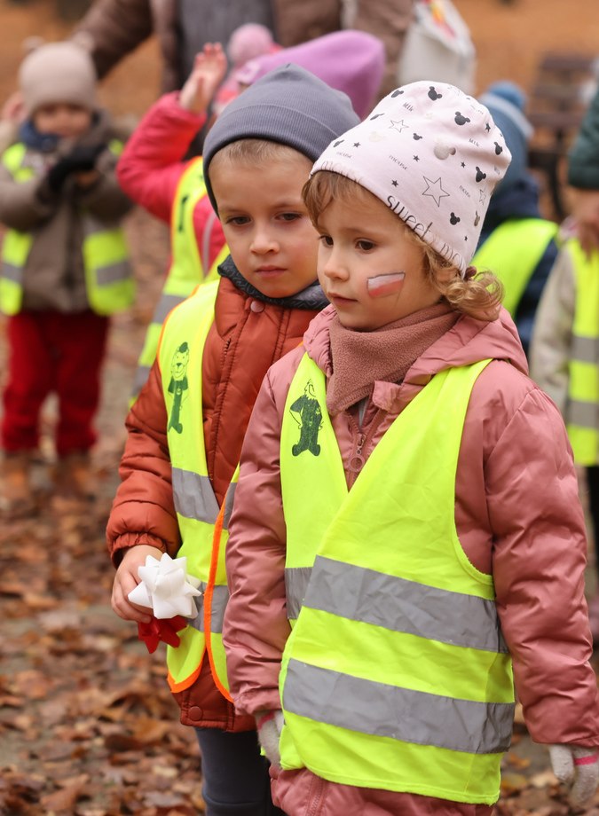 Bieg przedszkolaków z okazji Dnia Niepodległości