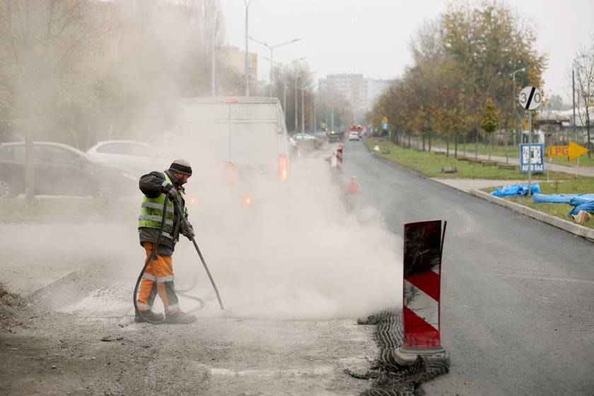 Ulica Balonowa na Gądowie w remoncie
