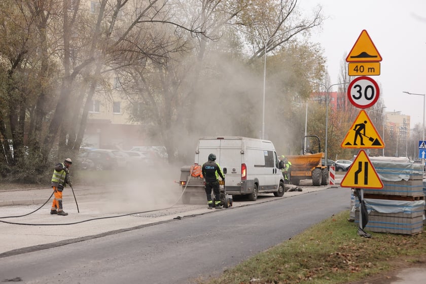 Ulica Balonowa na Gądowie w remoncie