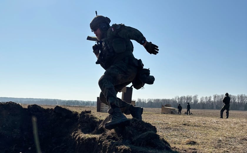 Szkolenie ogniowe żołnierzy 1. Kompanii Ochrony Komendy Obsługi Lotniska Wrocław