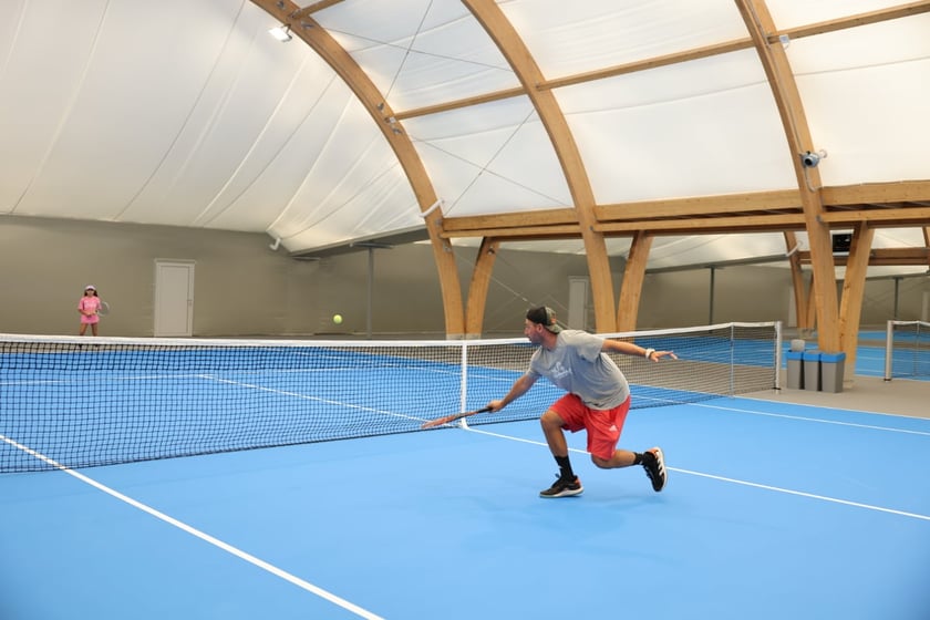 Hala tenisowa na Pułtuskiej w dniu otwarcia oficjalnego