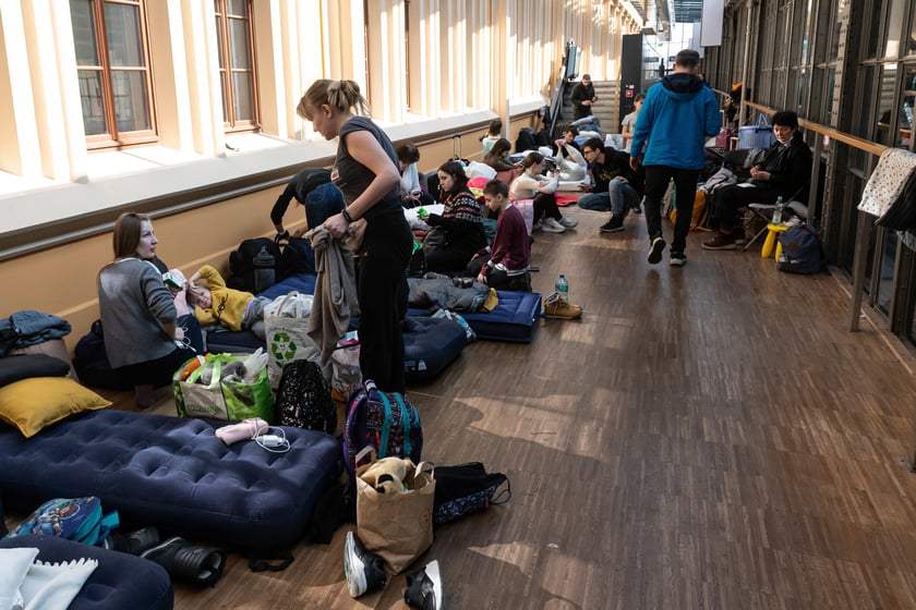 Dworzec Główny we Wrocławiu, 8 marca 2022