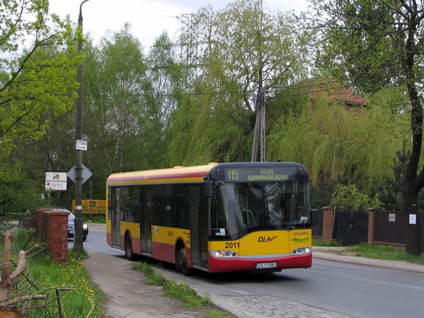 Solaris Urbino 12 #2011 na Swojczycach w maju 2008 roku