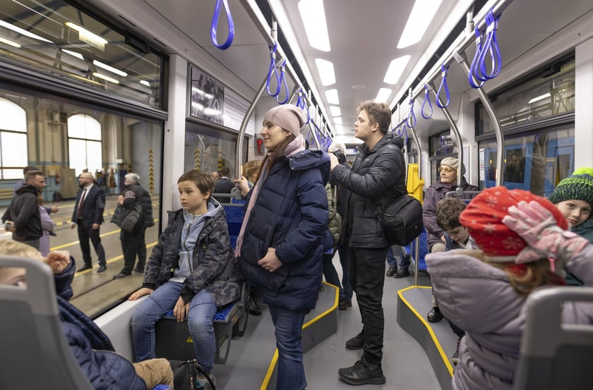 Uroczystość nadania imienia Moniki Jaworskiej tramwajowi wrocławskiego MPK