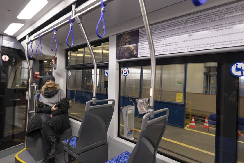 Uroczystość nadania imienia Moniki Jaworskiej tramwajowi wrocławskiego MPK