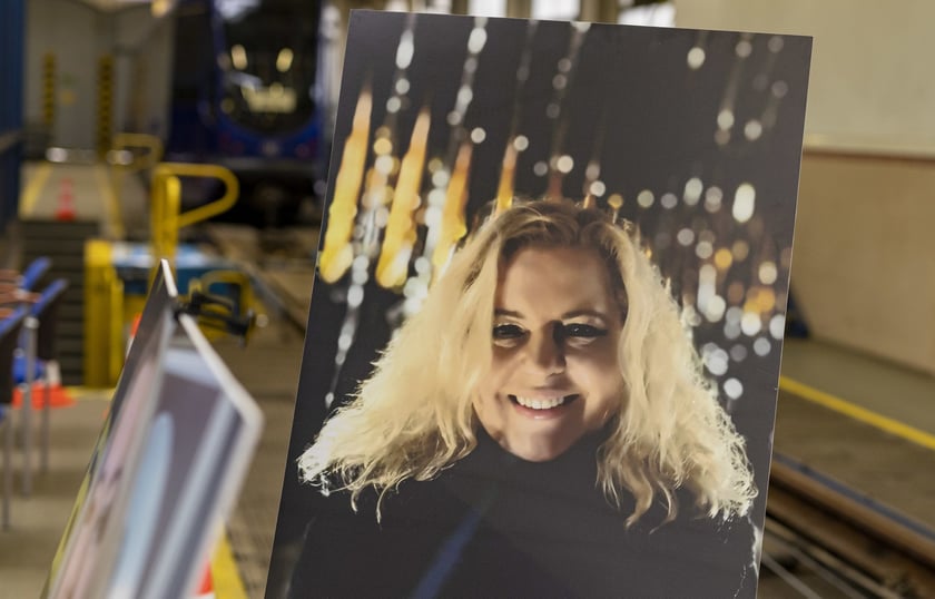 Uroczystość nadania imienia Moniki Jaworskiej tramwajowi wrocławskiego MPK