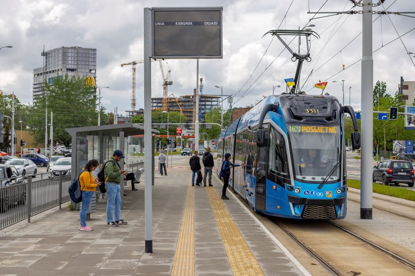 Przystanki na nowej trasie tramwajowej przez Szczepin i Popowice.